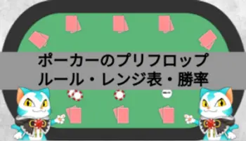 プリフロップとは？ポジションごとのレンジ表・勝率表