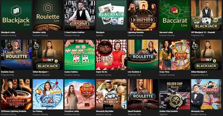 GGBET　ライブカジノ