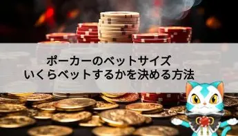 ポーカーの適切なベットサイズの決め方やラウンドごとの具体的なベット額を解説