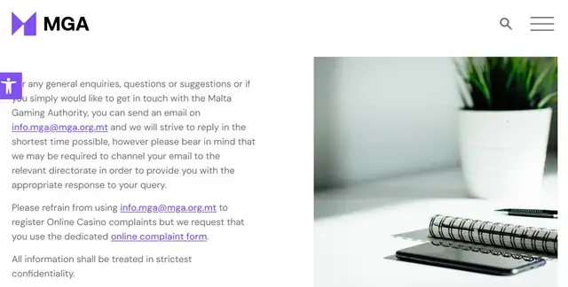 MGA　問い合わせ