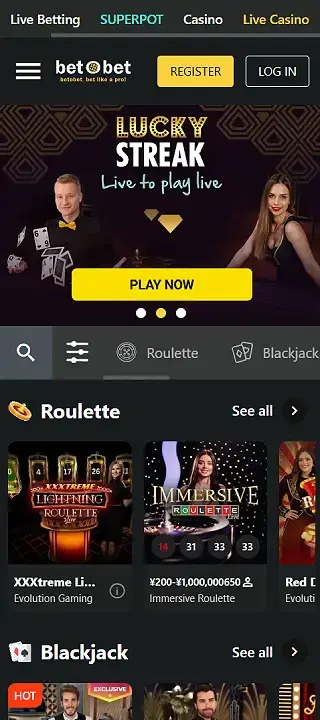 ベットオーベット・ライブ（モバイル版）