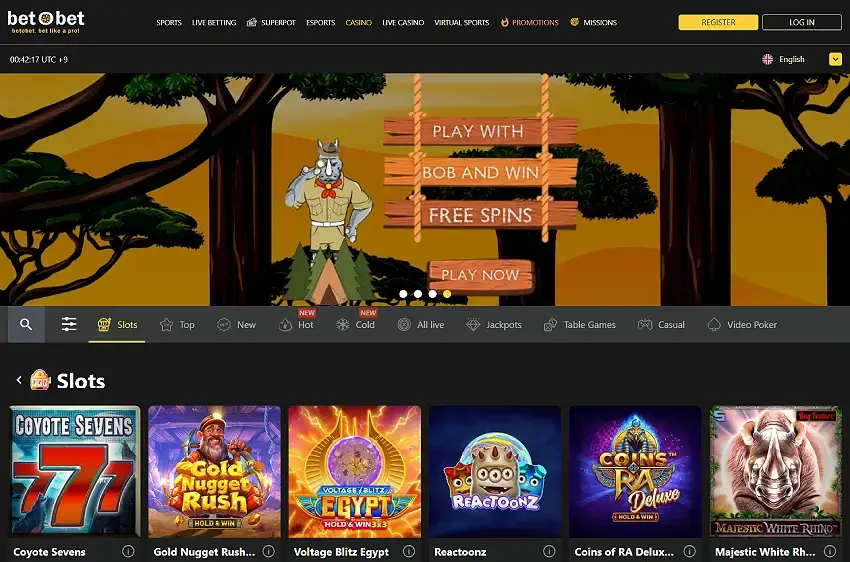 ベットオーベット・スロット（デスクトップ版）