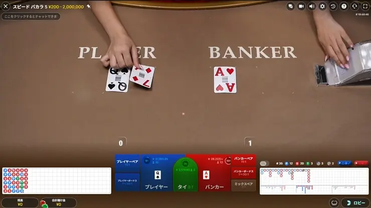 日本語スピードバカラ